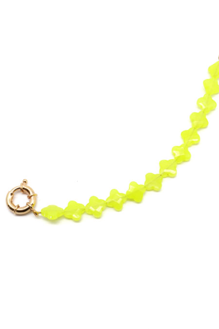 Bracelet Holbox Treffle jaune 1